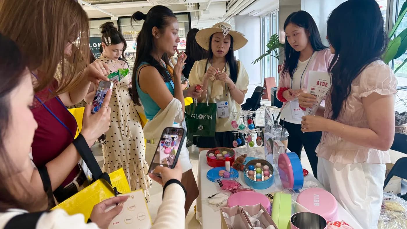 Creators trying products on site