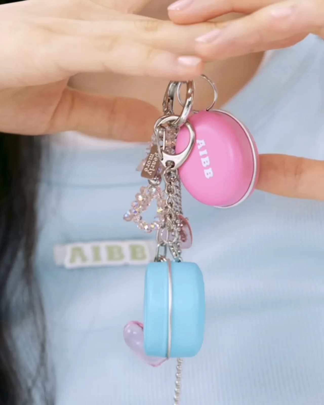 Pink and blue keyring product